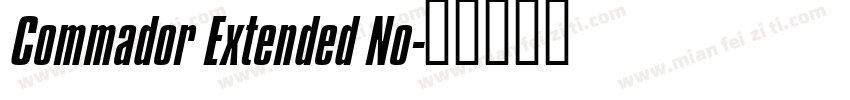 Commador Extended No字体转换